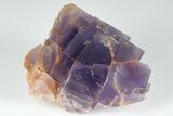 Purple, Cubic Fluorite Crystal Cluster - Berbes, Spain #183846-1